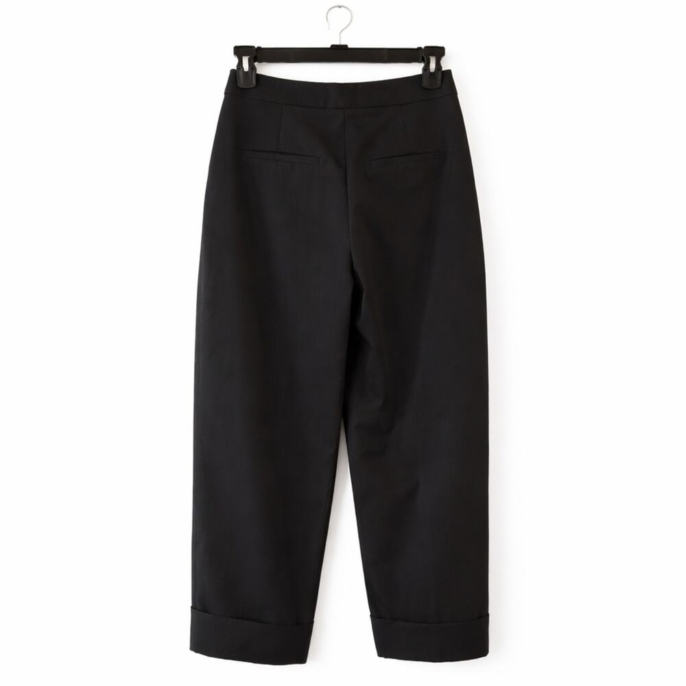 ZARA High Rise Ankle Pants | Tailored Minimalist Capsule Trousers | Size S - Picture 4 of 8